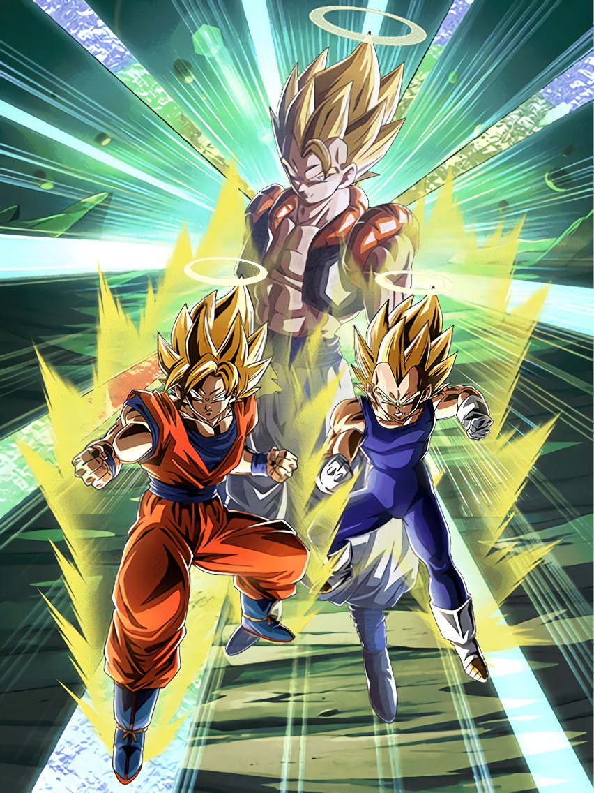 SSJ2 Vegeta and Goku, dbz, dokkan, dokkan battle, goku, super saiyan, vegeta,  HD phone wallpaper