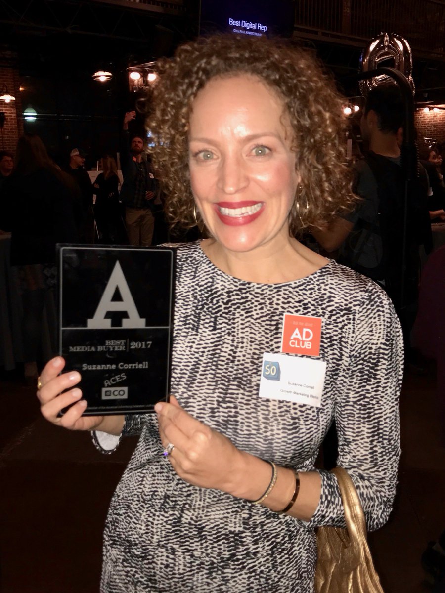 growthmktgwerks's tweet image. GMW's own, Suzanne Corriell takes home 'Best Media Planner/Buyer' at last night's #TheFifty! @sschultzee