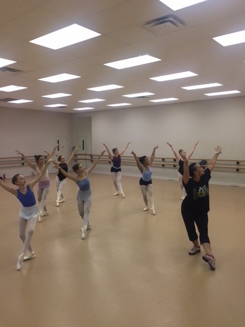 The last day of coaching for BRBT company members who are competing in the Youth America Grand Prix was tonight!  Next week, they will have a dress rehearsal run through and a showing for the parents.