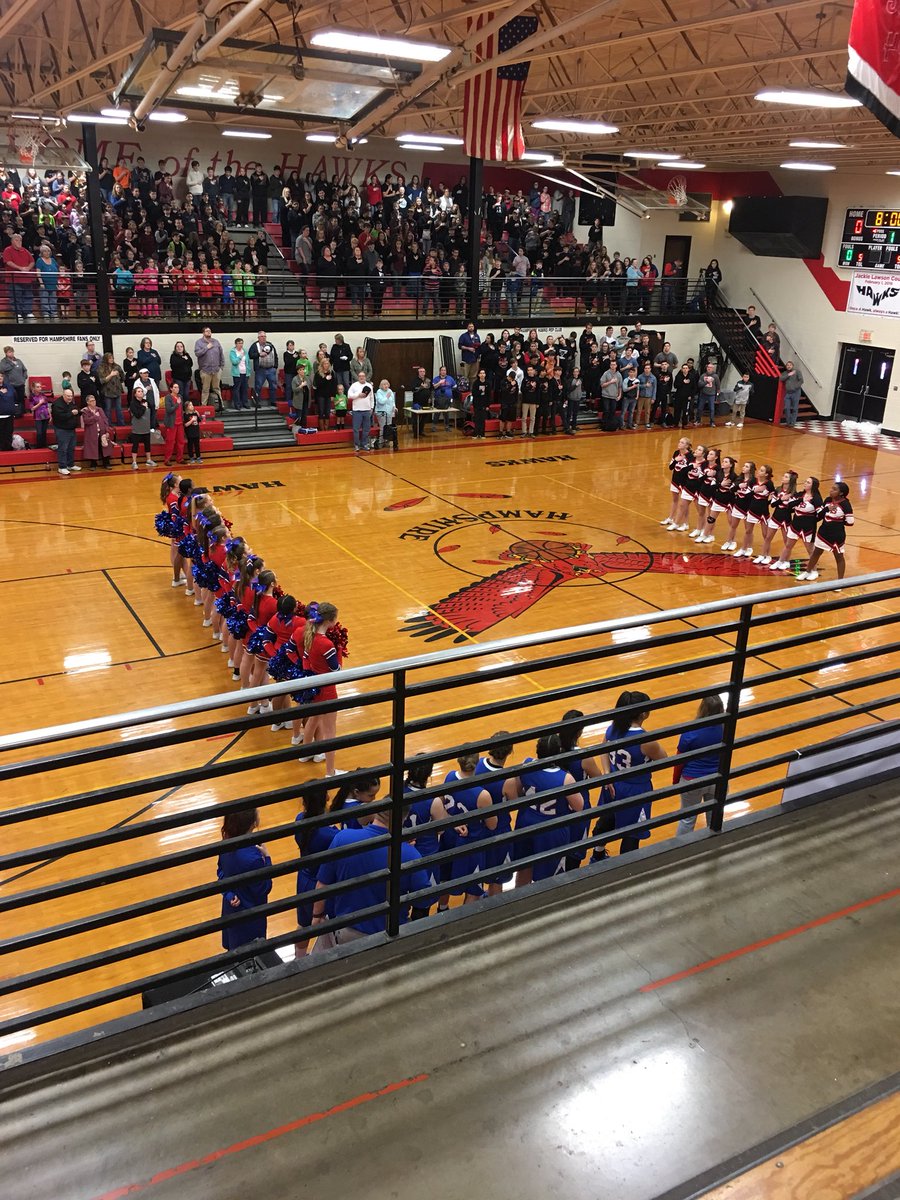 _mphs_cheer's tweet photo. Annual Day Game MPHS vs Hampshire- We got a big surprise at halftime-the Hampshire Hawk Cheerleaders presented MPHS cheer with $250 for our trip to Disney for Nationals!!! So SWEET! MPHS is so appreciative &amp; thankful! ❤️#girlssupportingothergirls #communitiesthatloveeachother https://t.co/er6ddPBPXQ