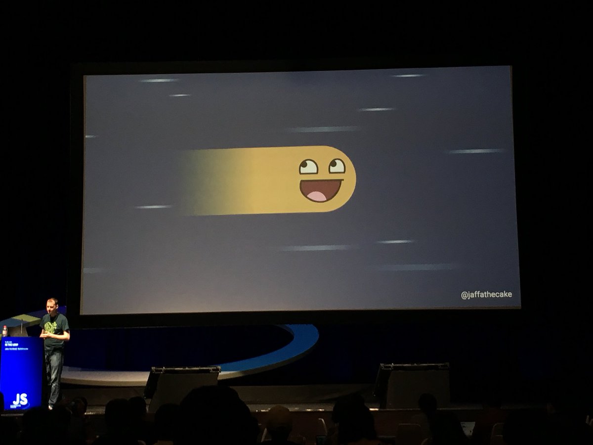 zamakkat's tweet photo. The main thread looks awfully happy given that it’s working so hard 💪 #jsconfasia https://t.co/RcSrIfQZ4i