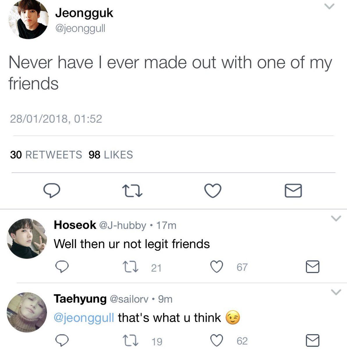 Taekook AU where college students Taehyung and Jeongguk take 'Never Have I Ever' far too seriously.[Nsfw-ish]