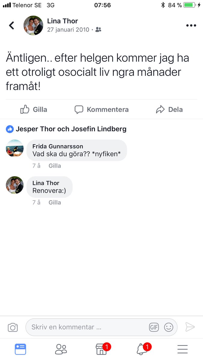 Thorlina's tweet photo. Har vi hållt på sen 2010?🙈😂 @ThorJeppe https://t.co/YW9dURZcyo