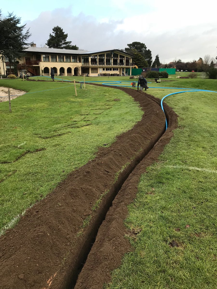 Irrigation extension to “high traffic areas” at Castle.