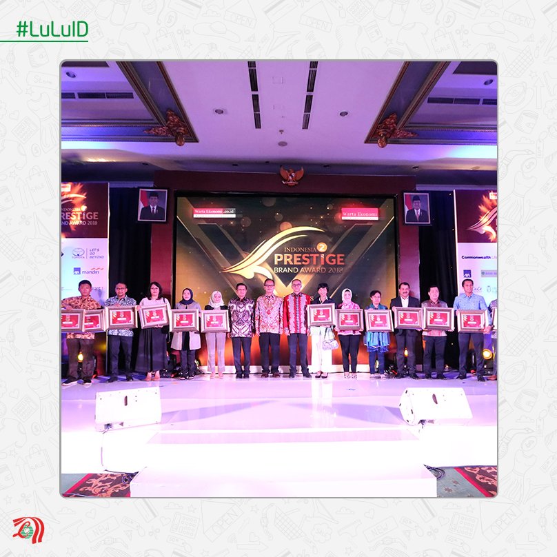 LuLuHyperID's tweet photo. LuLu Hypermarket & Dept. Store menjadi pemenang dari TOP 5 Prestige Brand dalam kategori Hypermarket di Indonesia. Kami ucapkan terima kasih dan apresiasi sebesar-besarnya terhadap seluruh pelanggan setia LuLu yang telah mendukung Kami hingga posisi ini. #LuLuHyperID #HappyAtLuLu https://t.co/f71BlgLa5a