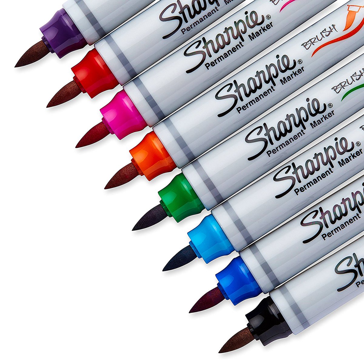 OfficeSupplyGee's tweet photo. If you never tried a @Sharpie brush tip marker (via Amazon https://t.co/Jh4BlQTtjr ) or anything similar, now is a great time to give them a shot, Amazon has a #sale for about 60% off the normal price which puts them under a buck per marker for the 8 pack #sharpie https://t.co/A5H2PRz512