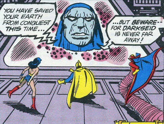 #JusticeLeague begins to gain an advantage on #Steppenwolf as a <a href="/BoomTube_/">Jack Kirby's New Gods' Boom Tube</a> appears to rescue Him. The BT was sent by @JLAvsDarkseid to save His uncle from the disgrace of a possible defeat of a celestial being by mortals (though #WonderWoman is half god).