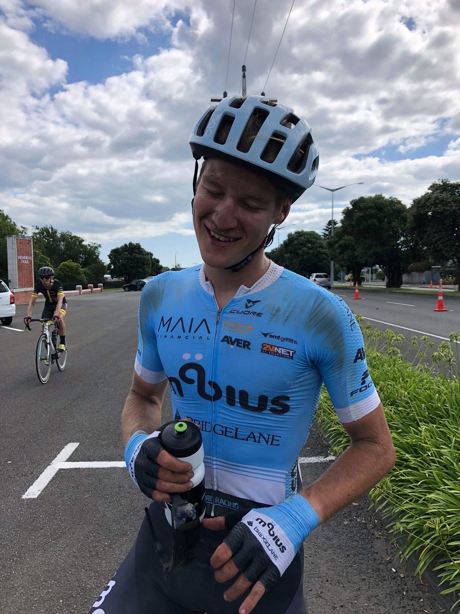 _futureracing_'s tweet photo. A very happy and exhausted @eberends2 after winning today’s UCI 1.2 Gravel and Tar race in NZ https://t.co/pw6vrMEXuL