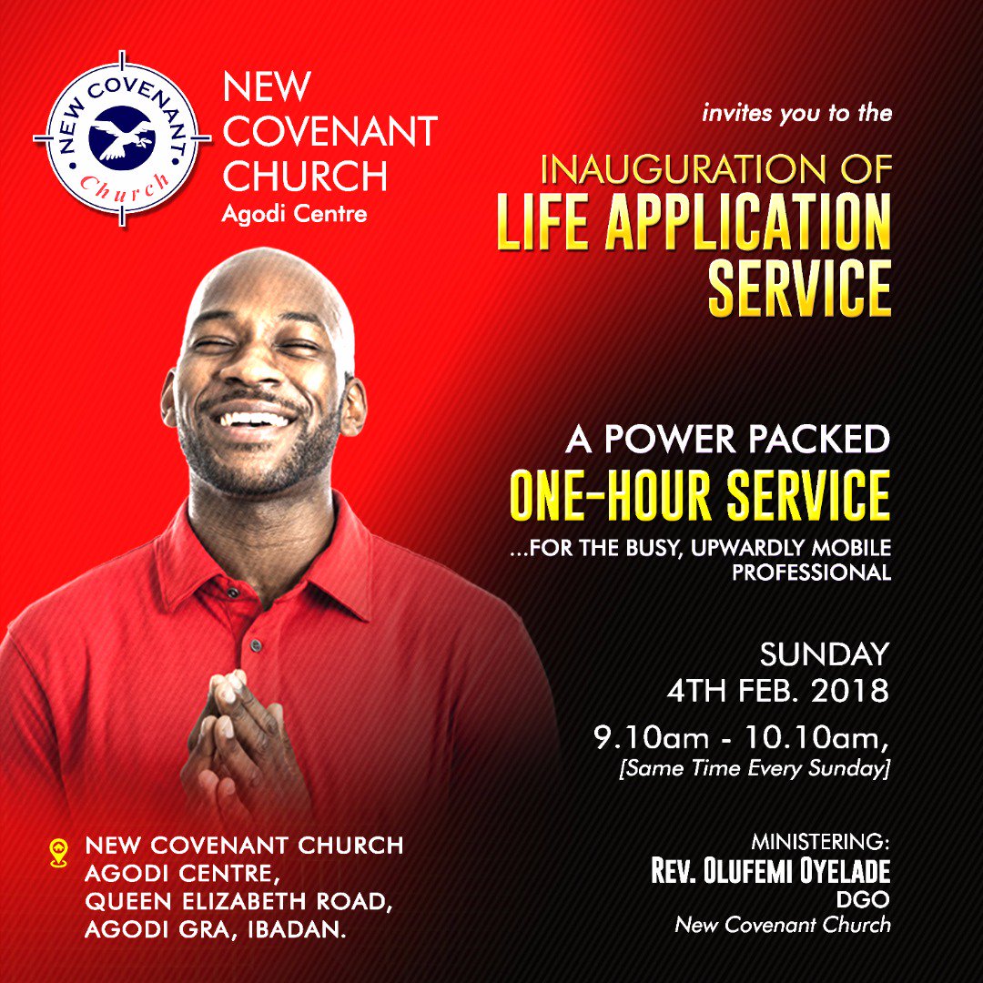 nccagodicentre's tweet photo. @omojuwa : Its a 1-hour Worship Service. Please help retweet if you live in or around Bodija, UCH, Agodi, Yemetu, Mokola in Ibadan, Oyo State. You are also invited. Thanks https://t.co/W8Z2Sej1Qk