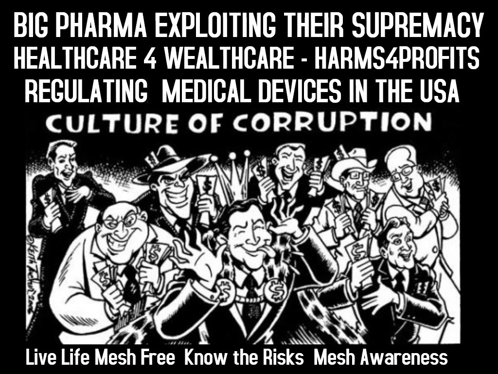JanUrban12's tweet image. Be very AFRAID! #Congress #FDA #Regulates #Implantable #MedicalDevices for #EconomicGrowth #Protecting #Industry #Startups #Investors #Only over #patientsafety #Doctors using #Patients as #Human #Guineapigs #MeshMaims #MeshKills Time 2 #CleanThisMeshUp #SafetyFirst #BanAllMesh