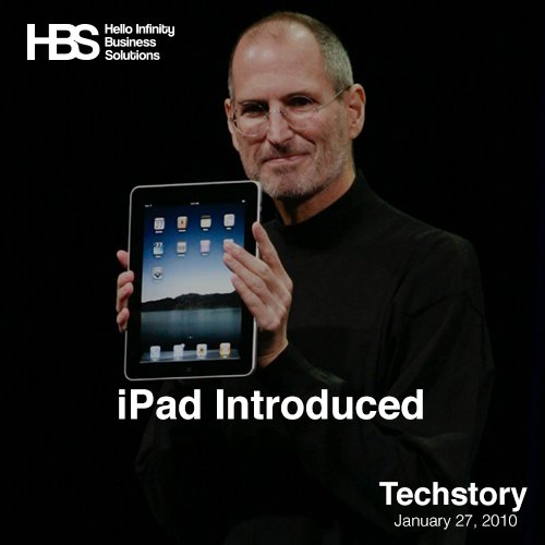 helloinfi's tweet photo. TechStory
January 27, 2010

Apple introduces the iPad. The introduction of the iPad triggered the close of the PC era and will certainly go down in history as one of the pivotal points in computing history.

#techstory #thisdayinhistory #apple #ipad #computers https://t.co/pBbZE6hdCl
