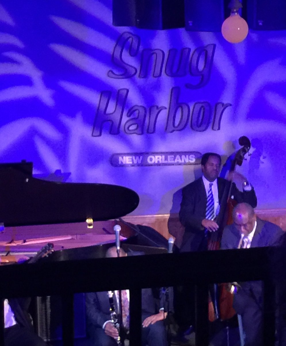 Wowza!!! Huge thanks to Emily at @wfrenchquarter for getting us tickets for tonight's sold out performance at #snugharborjazz #travel #OneTimeInNOLA
