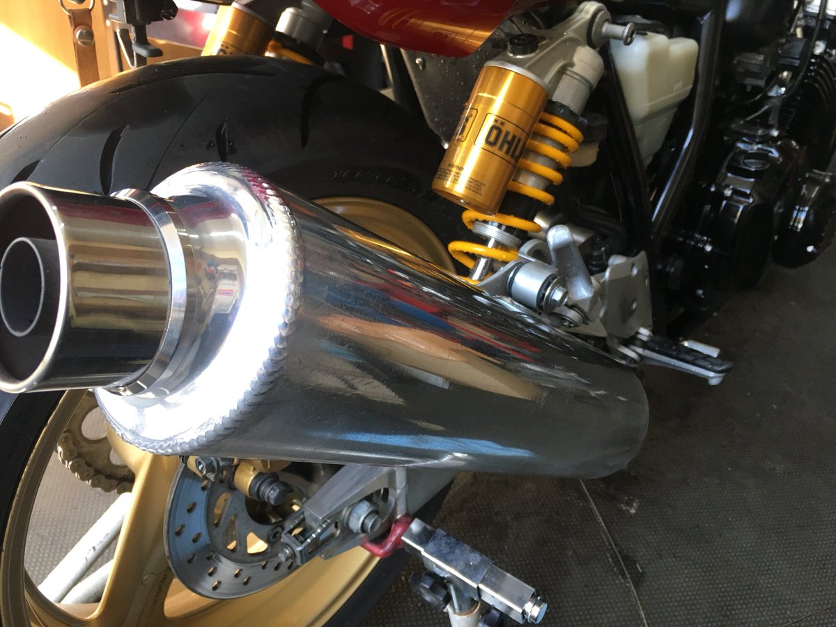 ブラウズ 洗ったり磨いたり Cb400sf 洗車 マフラー磨き