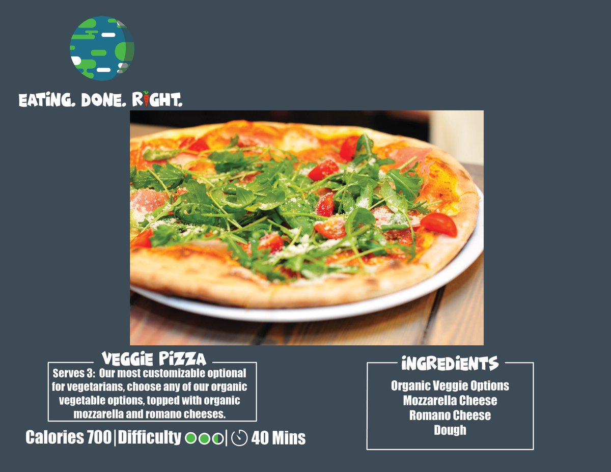 EatingDoneRight's tweet photo. Here’s two of our new menu items! Wholesome Wrap and our Veggie Pizza! #EatingDoneRight #wholesome #veggiepizza #healthy #food https://t.co/AmxXUU7Sm7