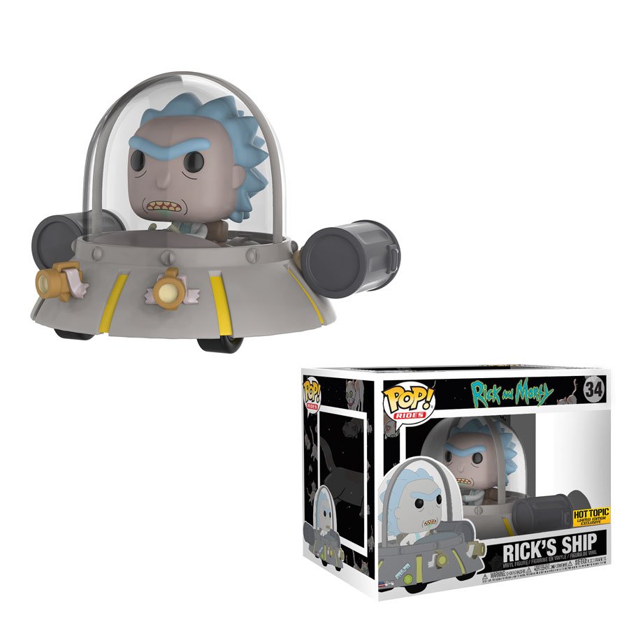 OriginalFunko's tweet photo. RT &amp; follow @OriginalFunko for the chance to win a @HotTopic exclusive Rick's Ship Pop! Ride! https://t.co/UUNkAFqtDN