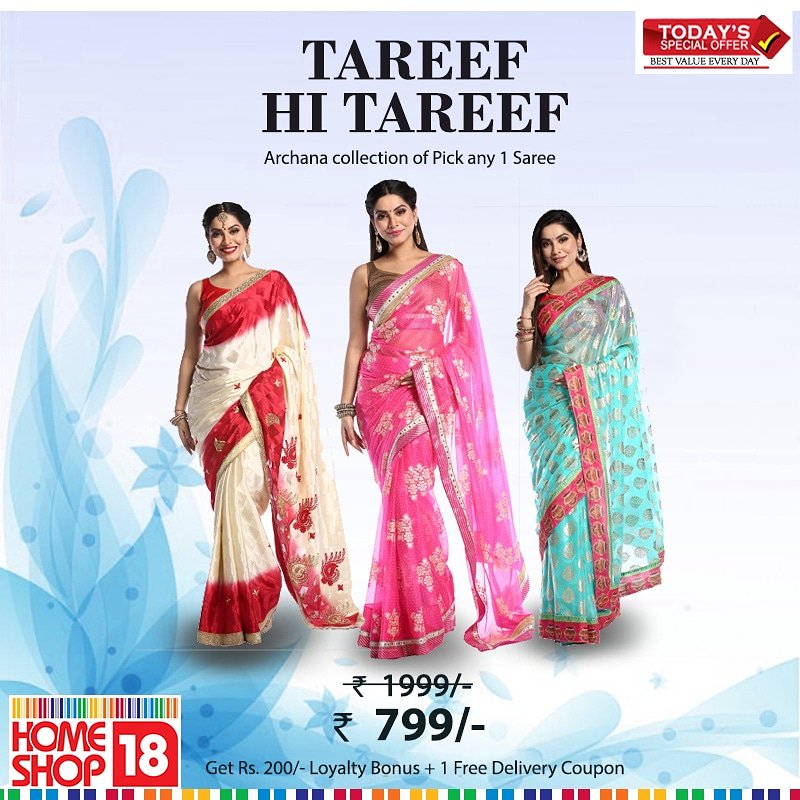 homeshop18 saree party wear