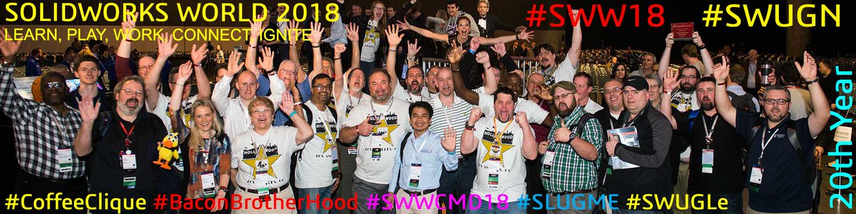 gupta9665's tweet photo. Want to see awesome #SWGUN #Group #Leaders from around the world, then meet them at #SWW18 in LA @SWUGN @SOLIDWORKS #CoffeeClique #BaconBrotherHood #SWWCMD18 #SLUGME #SWUGLe https://t.co/zGtuq40VWM