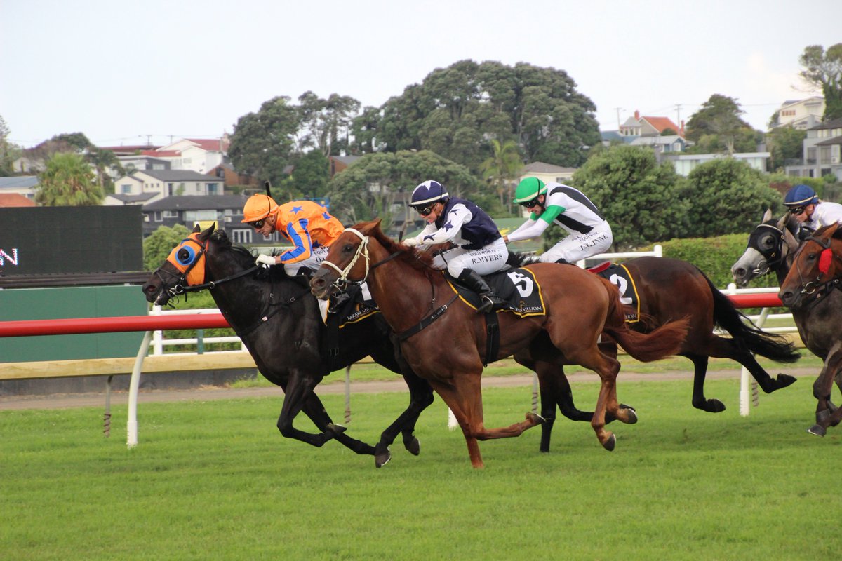 Ellerslie_Races's tweet image. SCOTT BASE scores a huge upset in the first of our features the @KarakaChat Million 3YO Classic for a jubilant @rosiemyers3 and John Benner &amp;amp; Hollie Wynyard @brighthillfarm