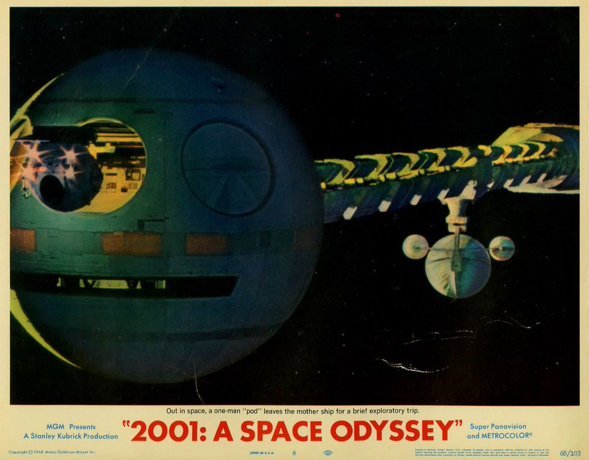 American lobby card for 2001: A SPACE ODYSSEY. #scifi #space