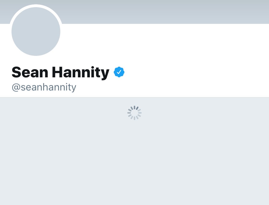What’s going on with @seanhannity’s Twitter? 