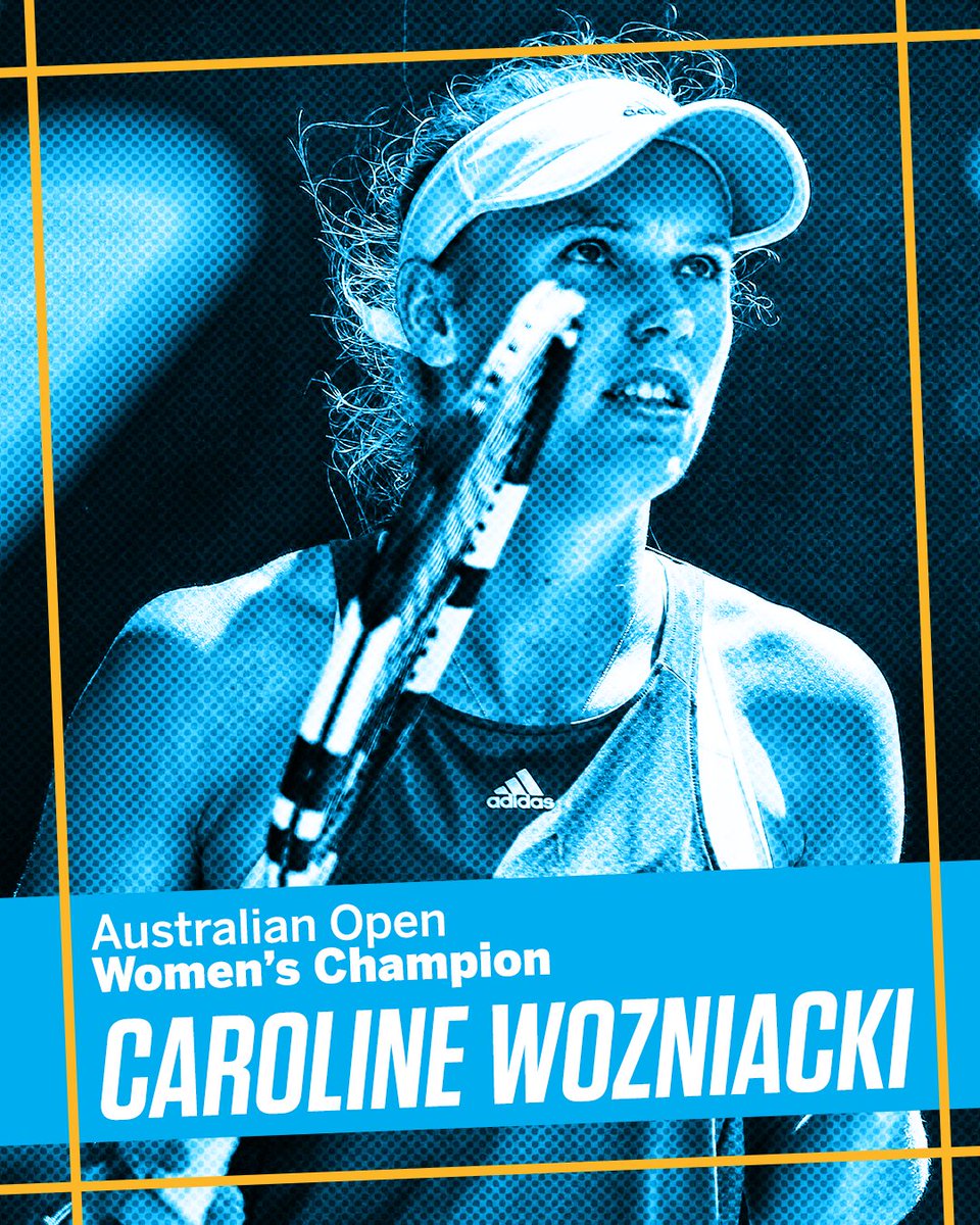 RT @espn: She's done it!

Caroline Wozniacki beats Simona Halep to win the Australian Open, her first major title. https://t.co/mhXYqngTXy