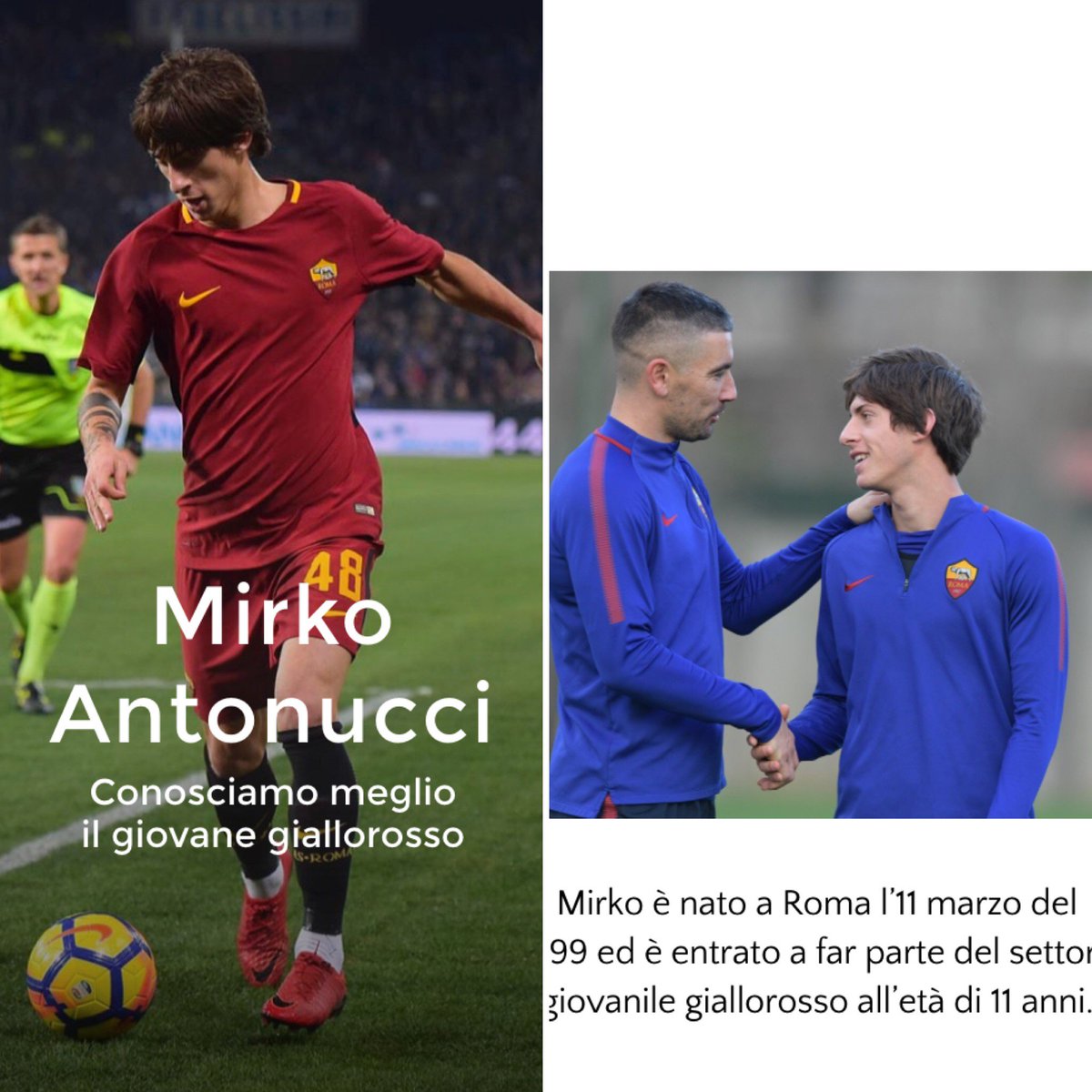 Mercoledì a Marassi Mirko #Antonucci ha fatto il suo esordio in #SerieATIM con l'#ASRoma: andiamo a conoscere qualcosa in più sulla sua storia...🔶🔴⚽

➡️ steller.co/s/7rAcZwTS9Ln