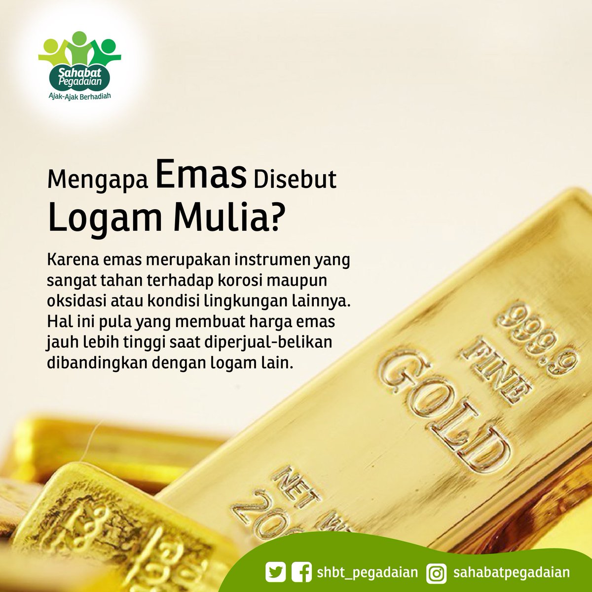 Sahabat Pegadaian On Twitter Sahabat Tahukah Kamu Kenapa Emas Disebut Sebagai Logam Mulia Perkaya Pengetahuanmu Seputar Emas Dengan Menyimak Jawabannya Pada Gambar Berikut Ini S T Co Lokpzbmeoo Sahabatpegadaian S T Co Mlr4ofur7i Sahabat Pegadaian On Twitter Sahabat Tahukah Kamu Kenapa Emas Disebut Sebagai Logam Mulia Perkaya Pengetahuanmu Seputar Emas Dengan Menyimak Jawabannya Pada Gambar Berikut Ini S T Co Lokpzbmeoo Sahabatpegadaian S T Co Mlr4ofur7i