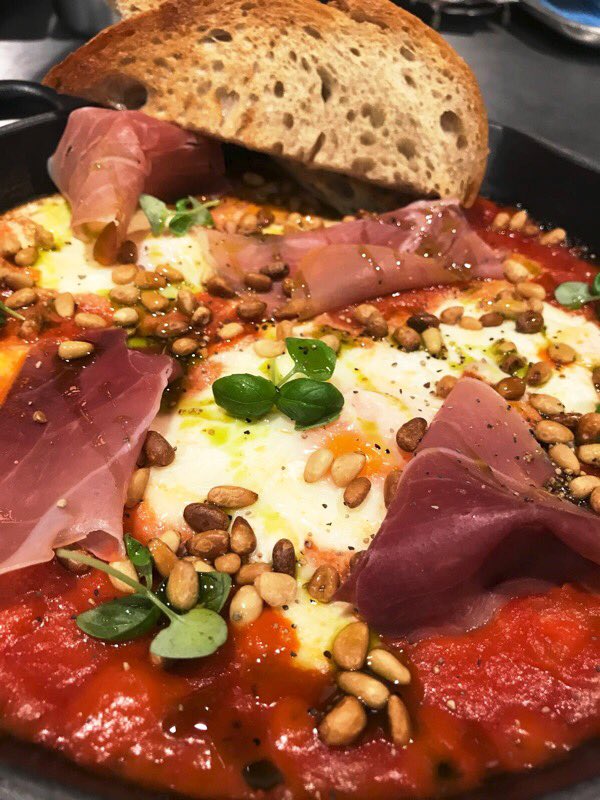 OMG BAKED EGGS 🍳 freshly prepared today at our @TomsKitchens <a href="/Mailboxlife/">Mailbox Birmingham</a> Our Deli is open all day too serving delicious treats, hot drinks and fresh food from our local suppliers!!! #bakedeggs #brunch #weekends #tomskitchendeli #tomskitchen #Birmingham #mailbox