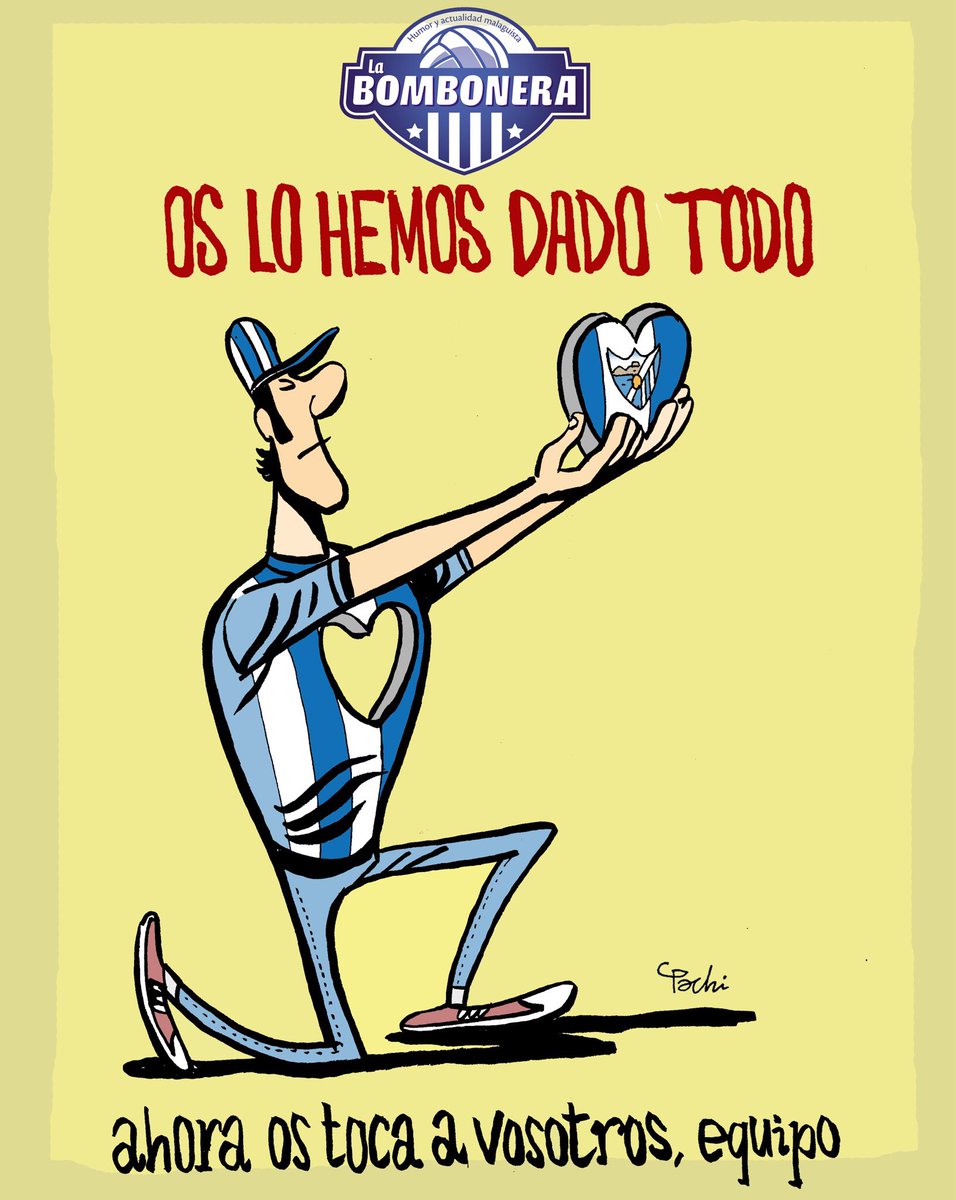 Esta portada tampoco la podréis encontrar en #LaRosaleda
Pero esto no nos impedirá apoyar a nuestro equipo con todas nuestras fuerzas 💙 #VamosMálaga