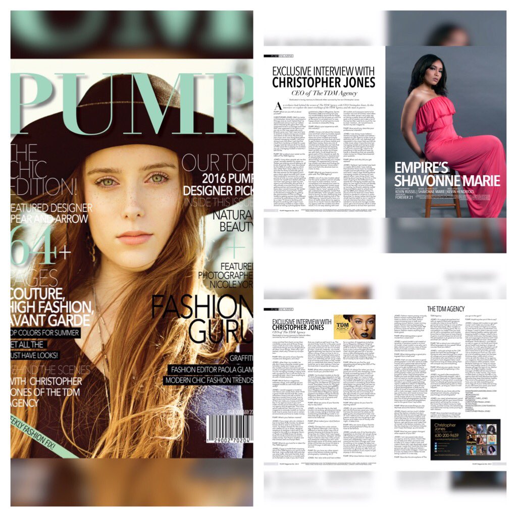 Read My #ExclusiveInterview On Me, How I Started My #Business, My #ModelTalentAgency, Me Being An #Actor, My #Supermodels, #Photographers, How Corrupt The #Industry Is And Much More In #PUMPMagazine Interview #9 ft #Empire’s @1ShavonneMarie In Stores NOW magcloud.com/browse/issue/1…