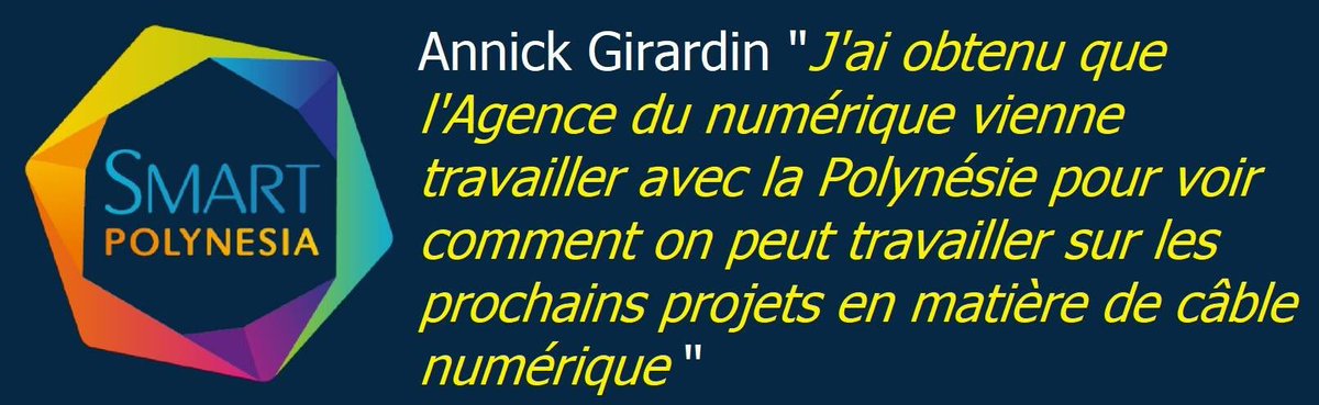 SmartPolynesia's tweet image. #SmartPolynesia Un plan d’actions ambitieux mais réaliste et clair pour développer l’#écosystème #numérique permet un partenariat efficace avec l’#Etat !