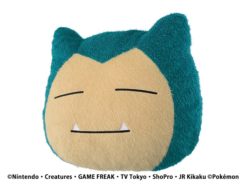 ポケモン公式ツイッター でっかいカビゴンフェイスクッション などの 新しいグッズをご紹介 T Co Amffne0ath ポケモン グッズ