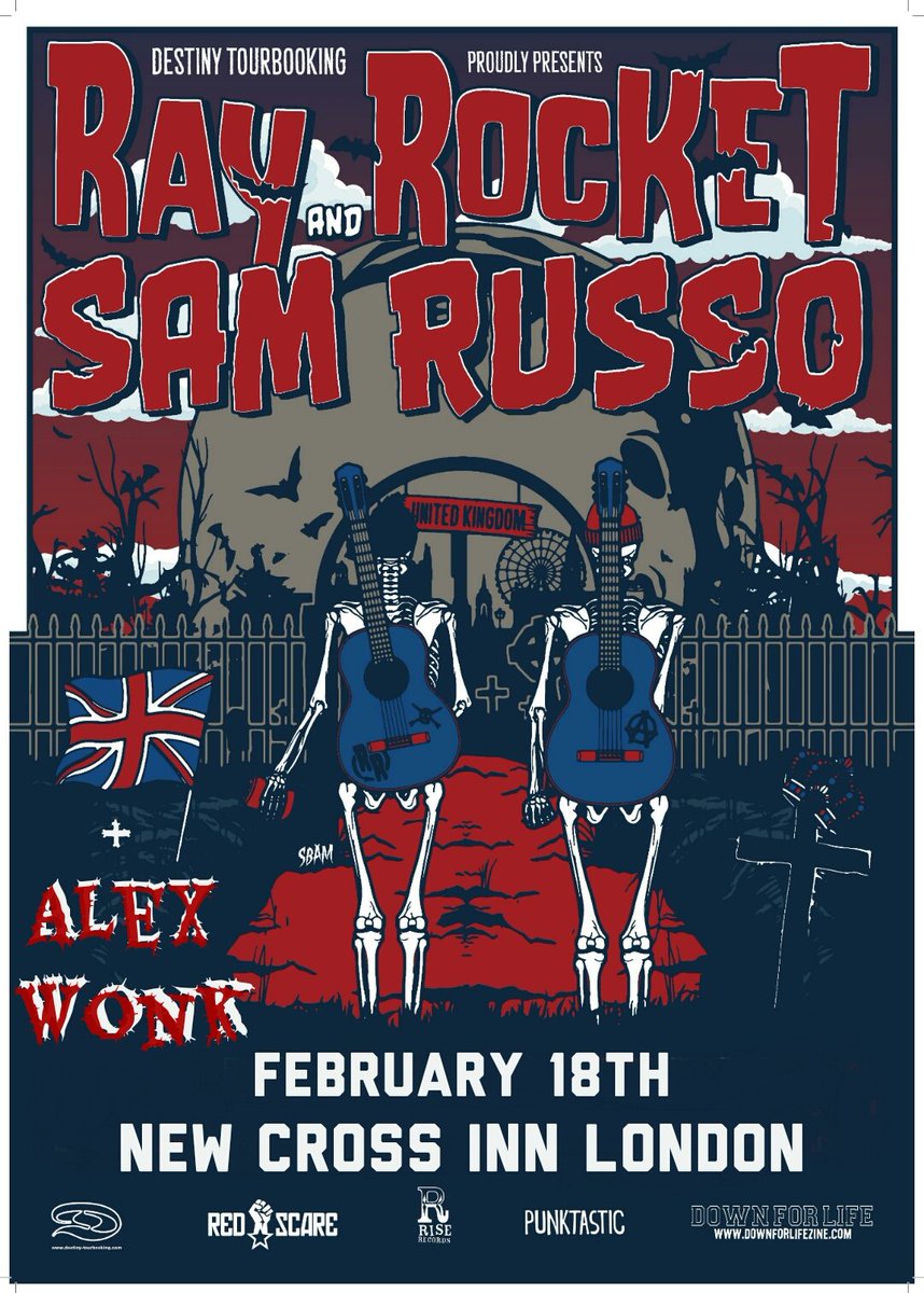 Acoustic Punk Rock comes to <a href="/NewCrossInn/">New Cross Inn</a> London on February 18th! <a href="/raybottlerocket/">Ray Carlisle</a> and @SamRussoMusic are joined by Alex <a href="/wonk_unit/">WONK UNIT</a>. Tickets £8 adv. youtu.be/OcIw1suwB28