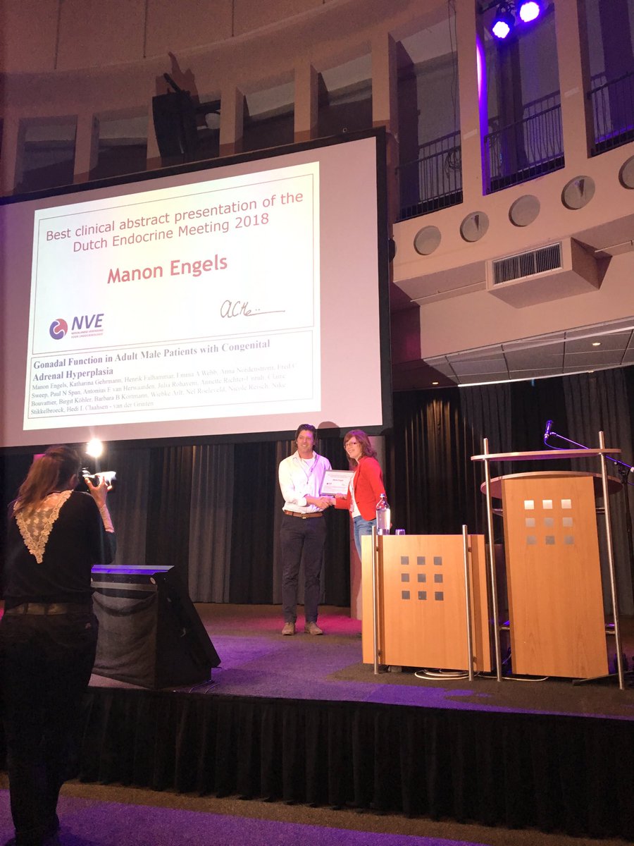 hclaahsen's tweet photo. Trots op mijn promovenda Manon Engels, die een award voor de beste klinische abstract presentatie heeft gekregen👍 https://t.co/vYpYkOFnGz