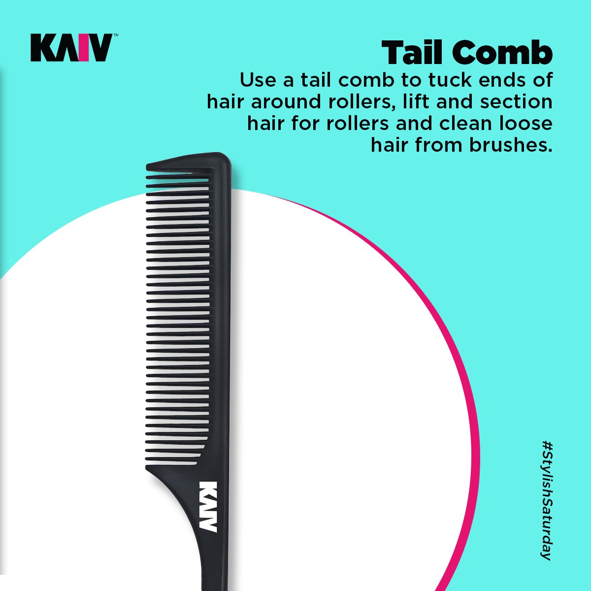 kaivindia's tweet photo. Also known as the rat-tail comb, the tail is ideal for seperating, straightening and sectioning the hair for different styling processes. Check out your ideal tail comb at https://t.co/Kv8tpcmiyn
#StylishSaturday #KaivEssentials https://t.co/OsILgruQBm