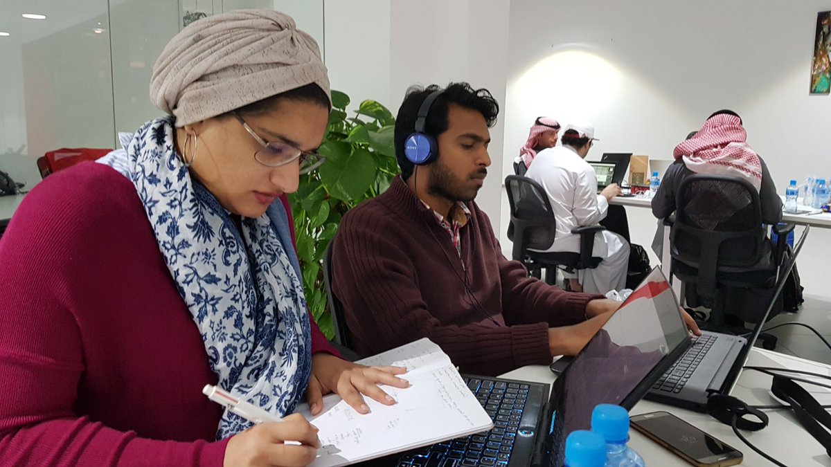 UnrealBahrain's tweet photo. Such concentration, such dedication, such wow
#bahrain #startup #GGJ18 @CorporateHub9 #unrealengine #unity #Bahrain4all @bahrain4all https://t.co/dSdfXSY2es
