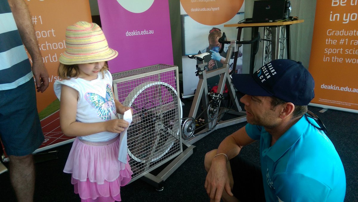 .<a href="/CadelRoadRace/">Cadel Road Race</a> letting another winner know she won a new bike and helmet courtesy of <a href="/Deakin/">Deakin University</a> #WomenInSport