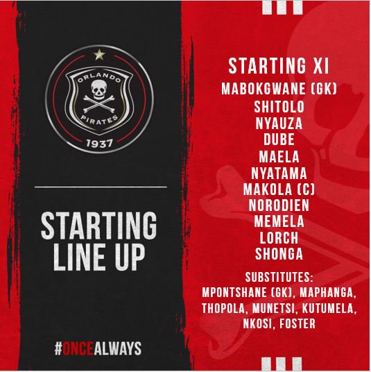 Orlando Pirates Fc On Twitter Pirates Starting Lineup Vs Platinum Stars Formation Https T Co Ovklwavoxb 15 30 Royal Bafokeng Stadium Oncealways Absaprem Matchday Https T Co Jjag8vipux