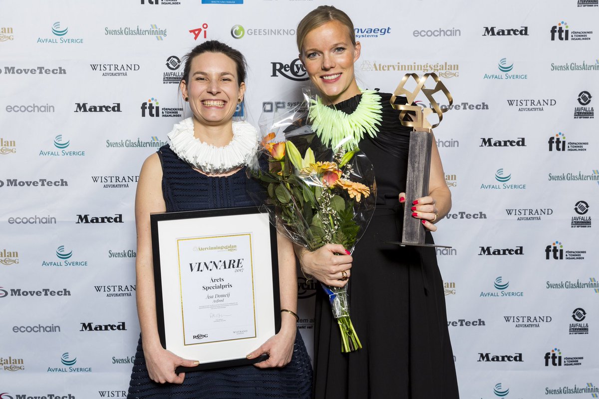 Axfood dubbelt prisade på Återvinningsgalan. #pant #miljö #hållbarhet 
axfood.se/media-och-opin…
