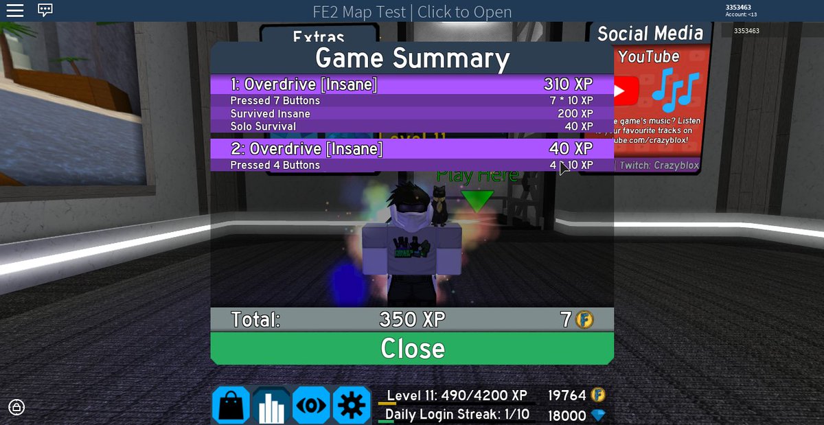 Crazy Roblox Gamer Crazyrobloxgmer Twitter - roblox fe2 map test beneath the ruins id