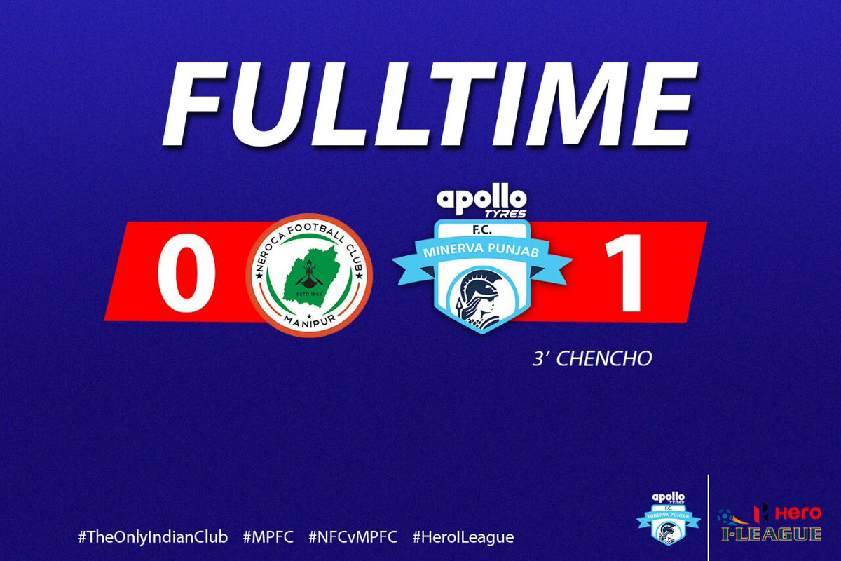 minervapunjabfc's tweet photo. The ref. blows the Full-Time whistle as we bag ✨3⃣ glittering points at the Khuman Lampak Main Stadium, Imphal this afternoon ⚽ #chakdephatte #NFCvMPFC https://t.co/OwMdijXbzd
