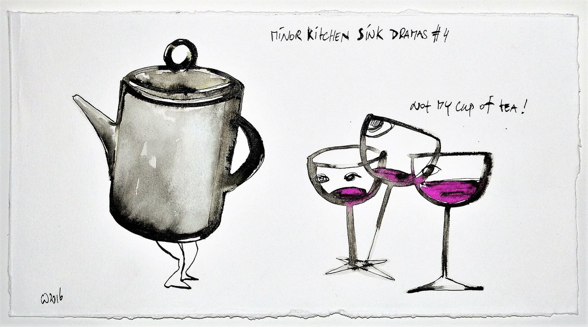 ditisuitdekunst's tweet photo. Donderdag 8 februari start de expositie van @mswickedtwitty in @MaakRotterdam! Ze gaat werk tonen uit haar serie ''Minor Kitchen Sink Drama's'': zowel wat ouder werk als werk dat ze speciaal gaat maken. Rauwe melancholie, bitterzoet verlangen en inktzwarte humor. https://t.co/m9i0iAy1vD