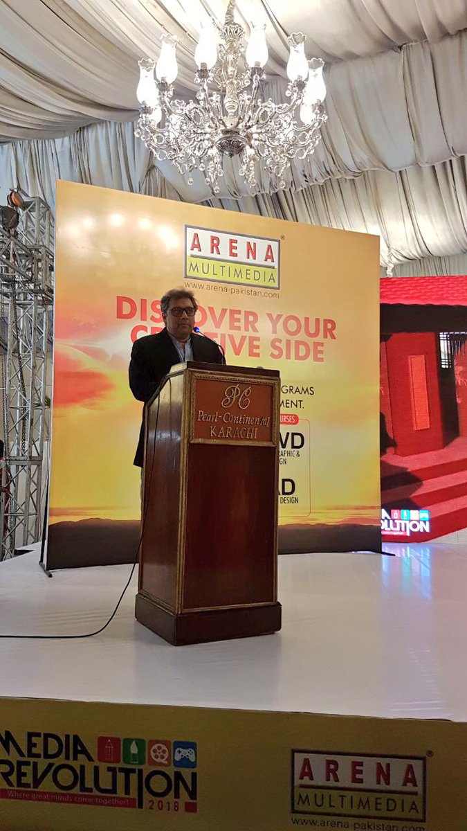 AzharAliWrites's tweet photo. Senior Vice President Pakistan Tehreek e Insaf @AliHZaidiPTI addressing an event #DiscoverYourCreativeSide organised by #ArenaMultimedia at Karachi today. https://t.co/m62EO9waeb