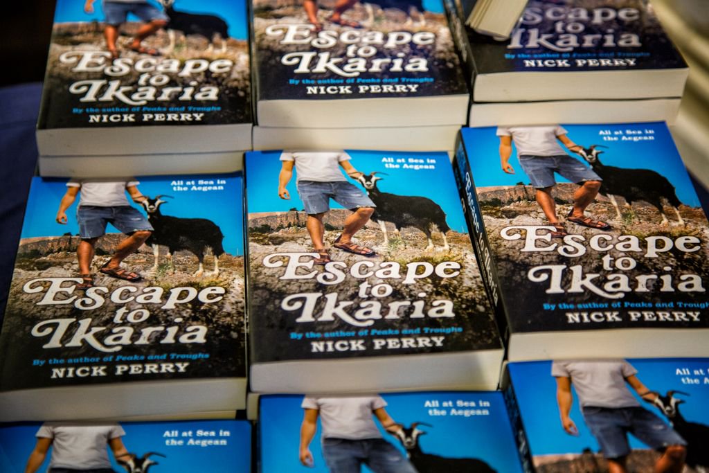 nickperryauthor's tweet image. My 'Escape to Ikaria' book, available from Amazon, Waterstones, WhSmiths &amp;amp; Birlinn Books.

@PolygonBooks #book #autobiography #bookclub #author #waterstones #amazon #kindle #indieauthor #bookstagram #writerscommunity #ikaria #greece