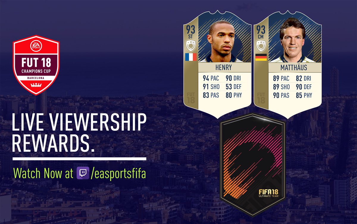 Today’s Twitch viewership rewards are ? Link your Twitch and FUT