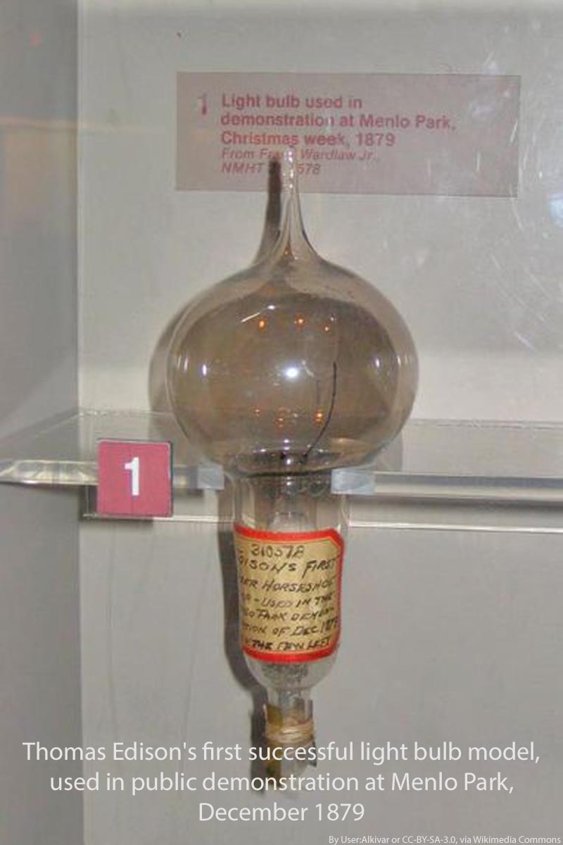 #Onthis day in 1880 Thomas Edison was granted a patent for the 1st incandescent electric lamp. The 1st electric carbon arc lamp was invented by Sir Humphrey Davy  in 1801 but the discovery of the longer lasting electric lamp in 1880 changed the way we live
rsc.li/2DvSKIT