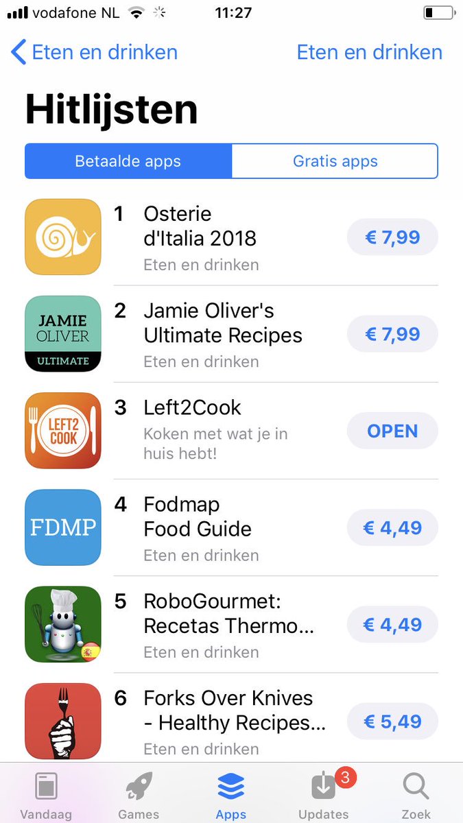 De app Left2Cook laat je koken met de ingrediënten die je in huis Appt! left2cook.lpages.co/left2cook2/ #gedichtendag #goedemorgen #zaterdag #vrijmibo