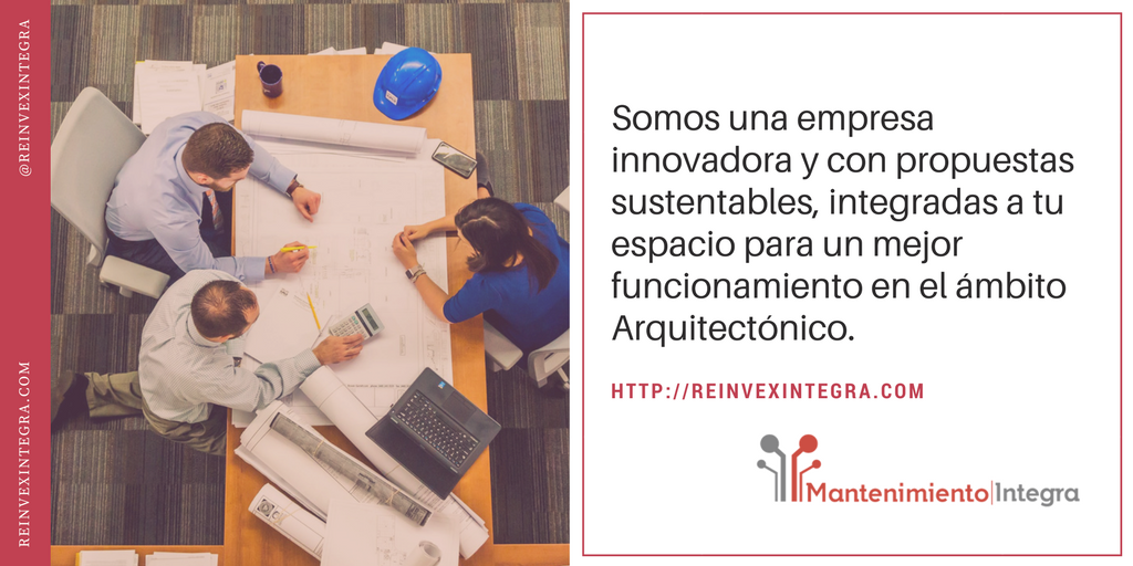 ReinvexIntegra's tweet photo. Somos una empresa innovadora y con propuestas sustentables, integradas a tu espacio para un mejor funcionamiento en el ámbito Arquitectónico. https://t.co/BGMmIoeHPD
