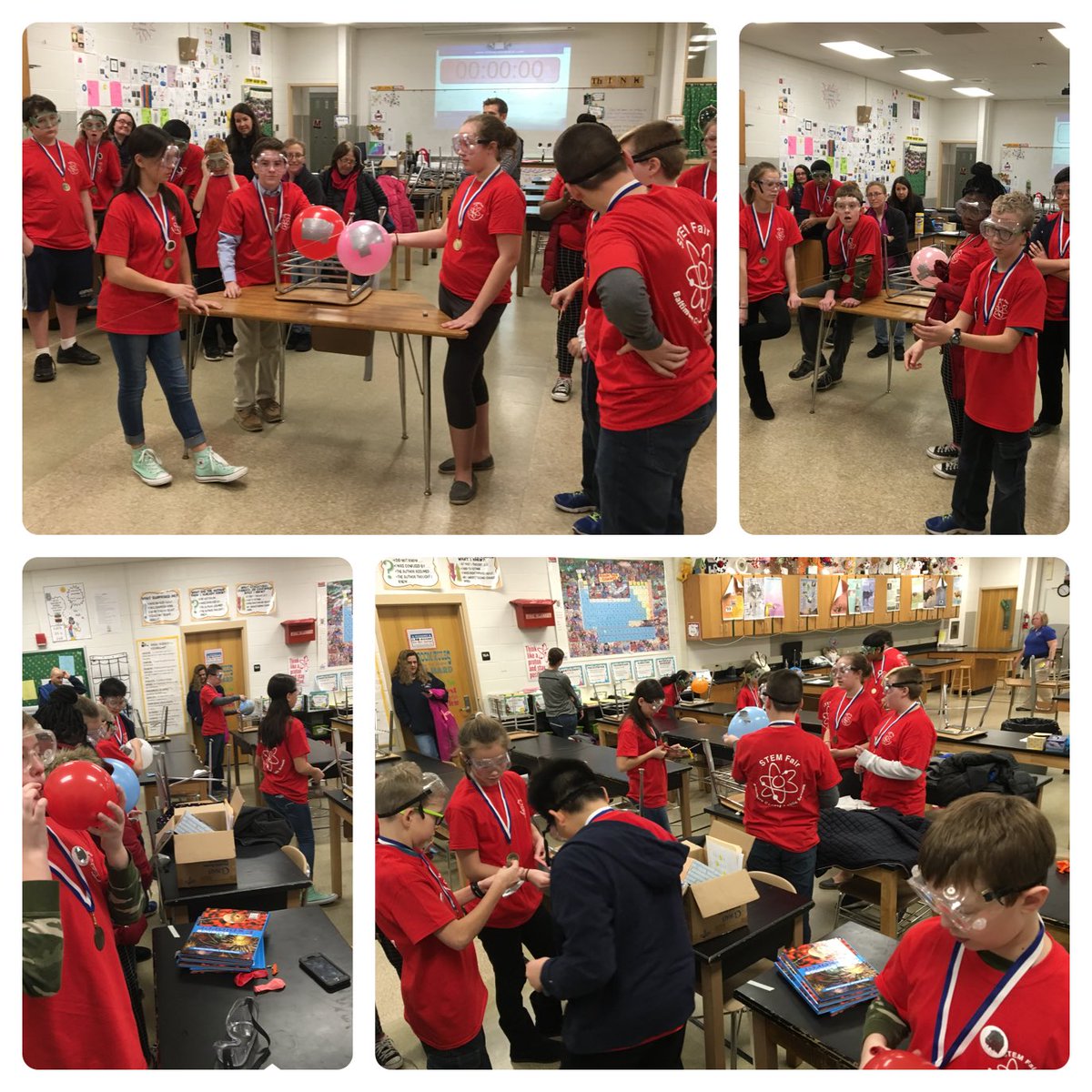 Laura__Miley's tweet photo. The jousting continues at #MSSTEMFAIR18 ! @BCPSSci @CockeysvilleMS @PeregoyBCPS @LochRavenAcad @StemmersRunMS https://t.co/7A8agxz4V3