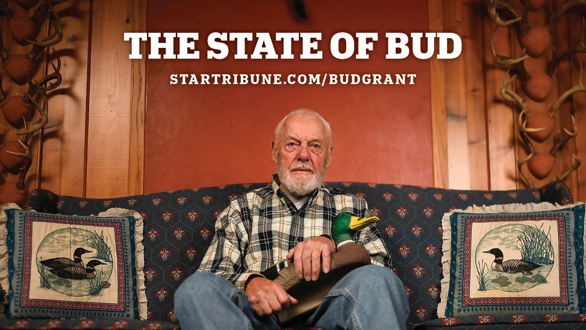 StarTribune's tweet image. Bud Grant led the Vikings to four Super Bowls. But he always had a life outside football. Today, at age 90: "I’ll find myself looking around and saying, ‘This is great. How did I get here?’ " @StribDennis on our steely, dignified Vikings legend. strib.mn/2DHtYW9